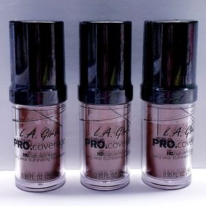L.A. Girl Pro Coverage Longwear Illuminating Foundation, GLM654-COFFEE (3 pack)